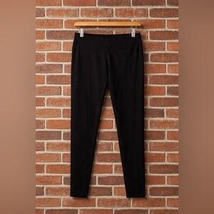 L.L. Bean Black Leggings Cotton Spandex blend, Sz Large, Classic NWT